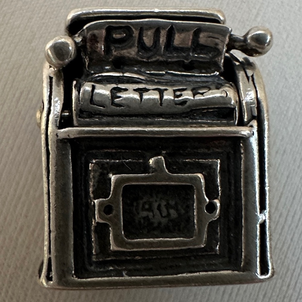 Sterling Silver Mailbox Charm - image 1